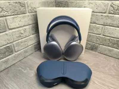 Беспроводные наушники Airpods MAX-Blue-lightning
