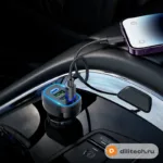 Автомобильное зарядное устройство HOCO NZ11 / IOS, чёрное — миниатюра 6