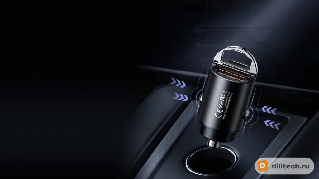 Автомобильное зарядное устройство REMAX RCC110 Tanya Series 30W PD+QC Black — фото 7
