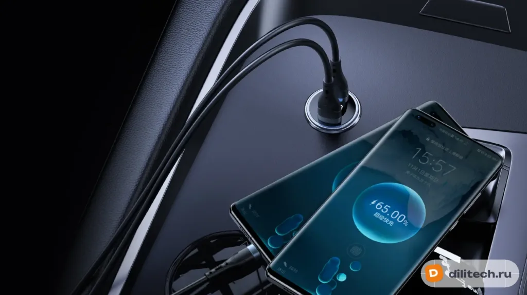 Автомобильное зарядное устройство REMAX RCC325 Linsey Series 45W-QC3.0 2USB Mult — фото 3