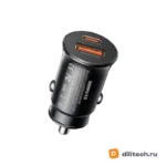 Автомобильное зарядное устройство REMAX RCC358 Siya Serie 30W PD+QC BLACK — миниатюра 2