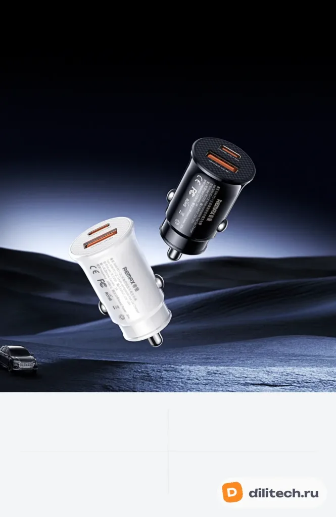 Автомобильное зарядное устройство REMAX RCC358 Siya Serie 30W PD+QC White — фото 3