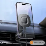 Автомобильный держатель HOCO HW30, чёрный — миниатюра 7