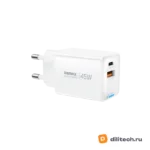 Адаптер быстрой зарядки REMAX CA05(AC45W) EU White — миниатюра 3