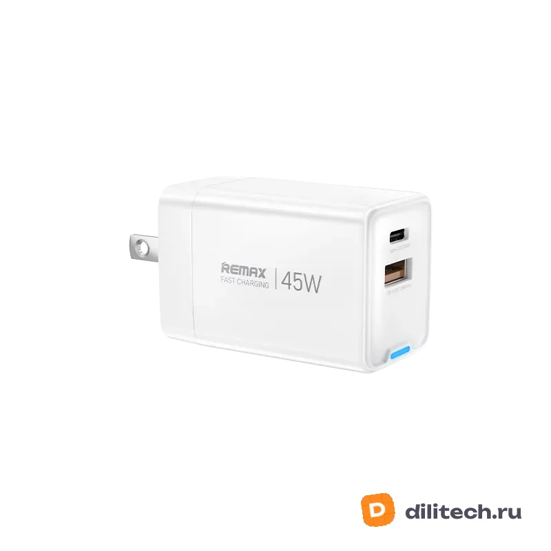 Адаптер быстрой зарядки REMAX CA05(AC45W) EU White