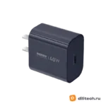 Адаптер быстрой зарядки REMAX CA10(C40W) Huiying Series GaN Fast Charging White — миниатюра 4