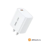Адаптер быстрой зарядки Remax U187-C20W White Gan Fast Charger — миниатюра 2