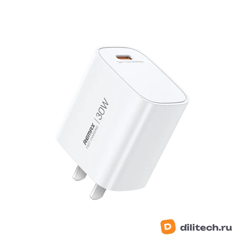 Адаптер быстрой зарядки Remax U187-C20W White Gan Fast Charger — фото 2