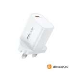 Адаптер быстрой зарядки Remax U187-C20W White Gan Fast Charger — миниатюра 1