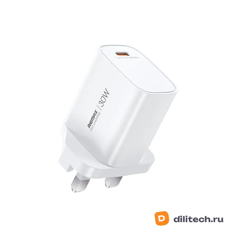 Адаптер быстрой зарядки Remax U187-C20W White Gan Fast Charger