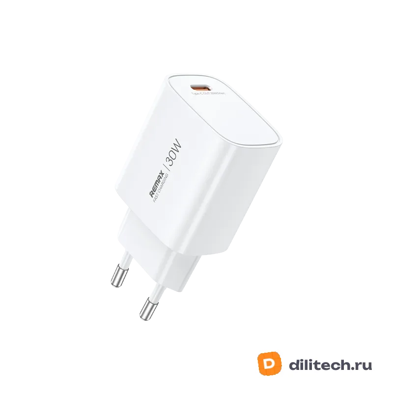 Адаптер быстрой зарядки Remax U187-C20W White Gan Fast Charger — фото 3