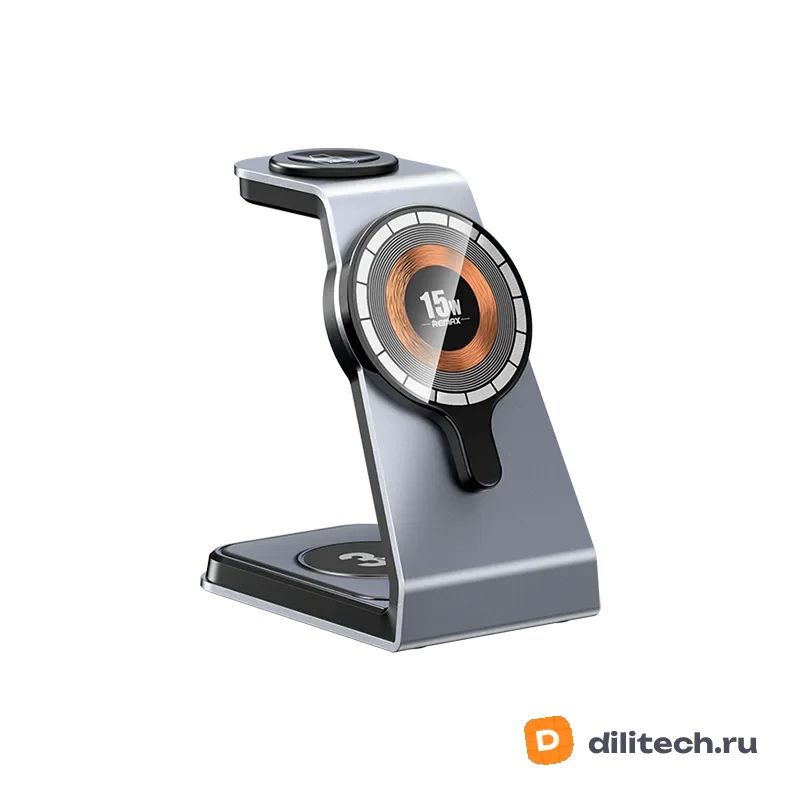 Беспроводная зарядная станция REMAX RP-W85 Zunya 20.5W Aluminum Alloy GRAY