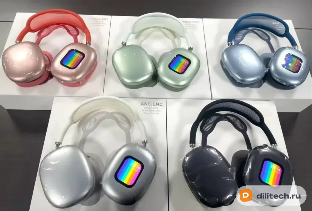 Беспроводные наушники Airpods MAX-Экран (реплика) — фото 12