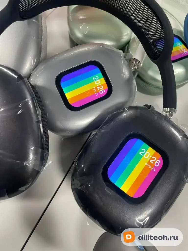 Беспроводные наушники Airpods MAX-Экран (реплика) — фото 13