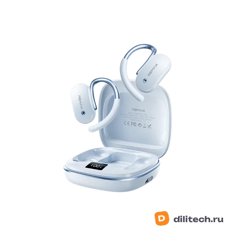 Беспроводные наушники REMAX OpenBuds KF01/Black — фото 4