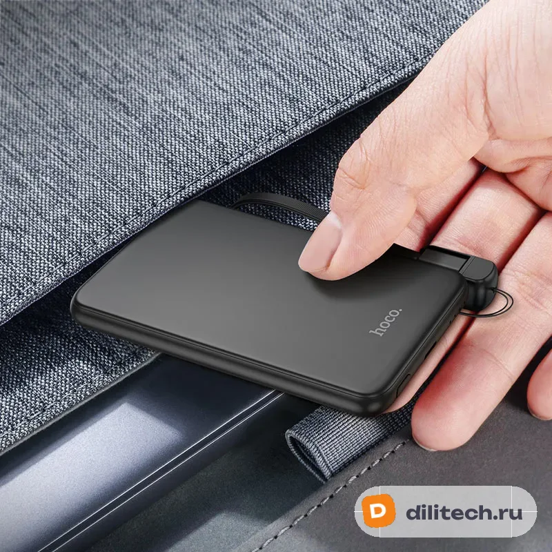 Внешний аккумулятор HOCO J140A / (5000mAh), чёрный — фото 7