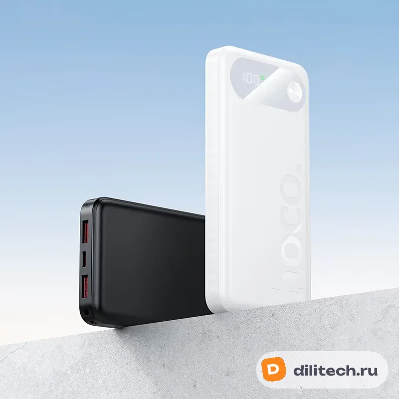 Внешний аккумулятор HOCO J154A / (20000mAh), чёрный — фото 7