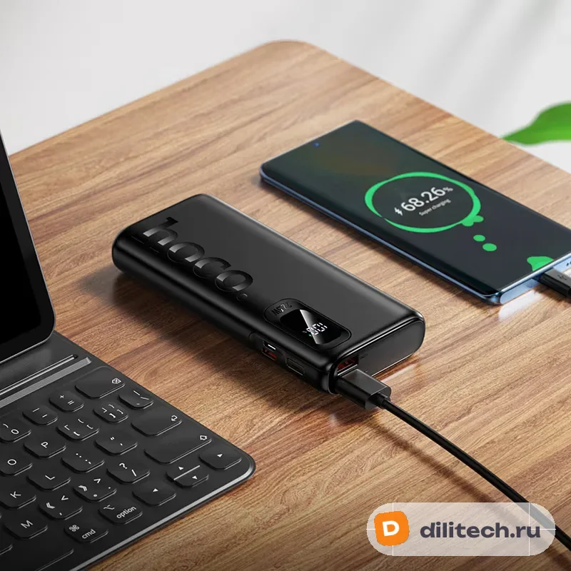 Внешний аккумулятор HOCO J158A / (10000mAh), чёрный — фото 6