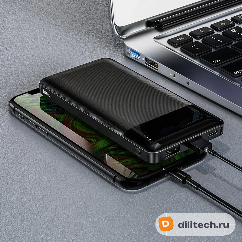 Внешний аккумулятор HOCO J72A / (20000mAh), чёрный — фото 5