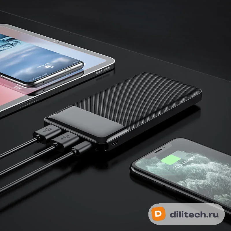 Внешний аккумулятор HOCO J72A / (20000mAh), чёрный
