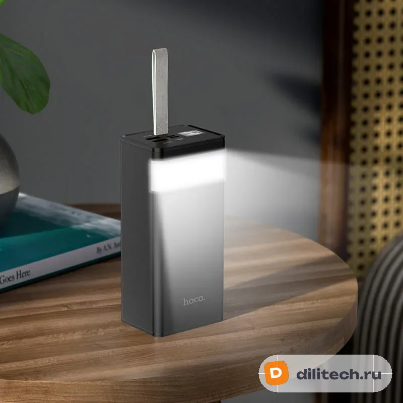 Внешний аккумулятор HOCO J86A / (50000mAh) / 22.5W+IOS/TYPE-C20W, чёрный — фото 5