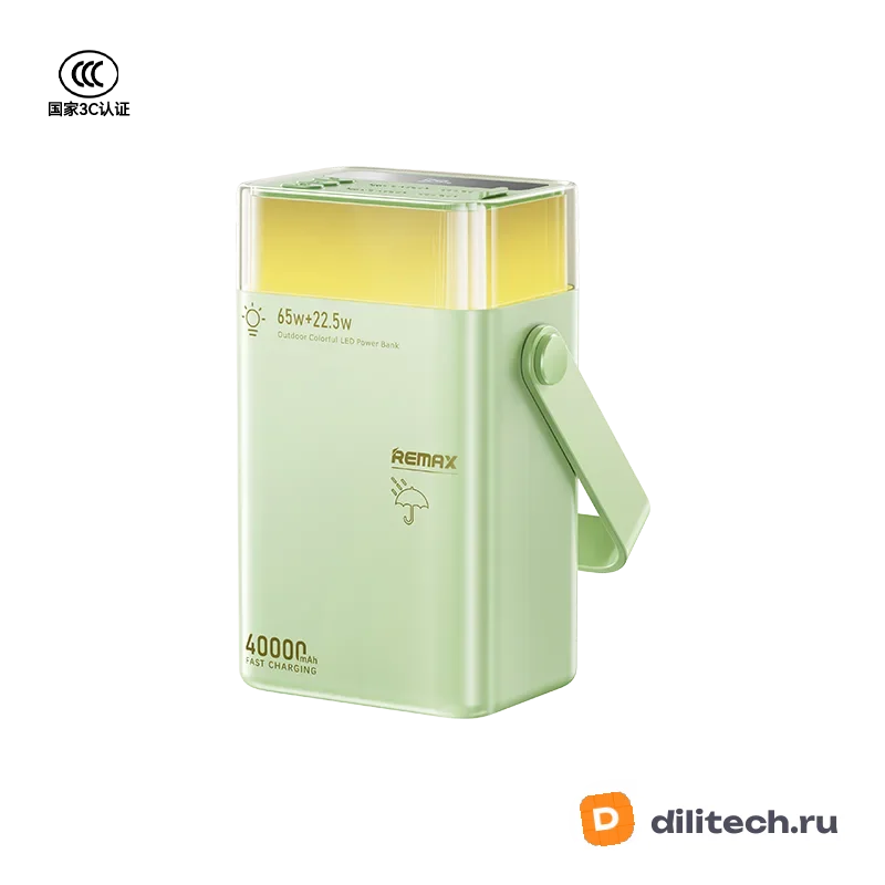 Внешний аккумулятор REMAX FP-3 Fluorite 65W Fast Charging Colorful LED 40000mAh — фото 2