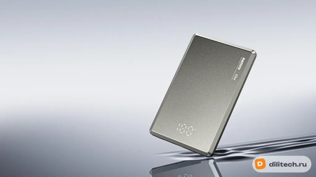 Внешний аккумулятор Remax RPP-107 Black 5000mah 20w metal Magsafe Ультратонкий — фото 8