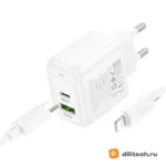 Зарядное устройство HOCO CS55A, белое — миниатюра 5