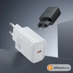 Зарядное устройство HOCO N62 / TYPE-C/TYPE-C, чёрное — миниатюра 6