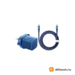 Зарядное устройство REMAX CA-26(C60W)EU Ice Crystal Series 60W Typc-C-C Blue — миниатюра 7