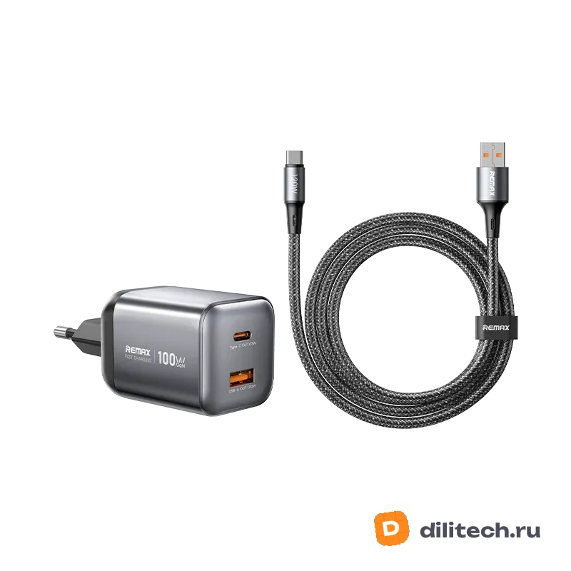 Зарядное устройство REMAX CA15(AC100W)EU Wisdom Series 100W GaN A-C Data Cable — фото 2