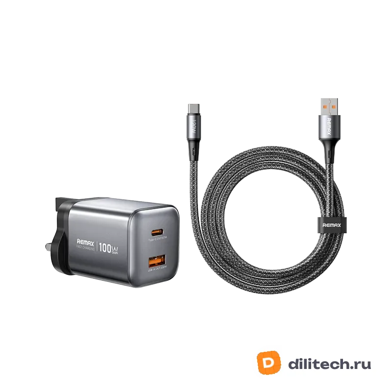 Зарядное устройство REMAX CA15(AC100W)EU Wisdom Series 100W GaN A-C Data Cable — фото 4