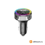 Зарядное устройство REMAX CC02 RGB Frequency-Modulated Car Fast Charger BLACK — миниатюра 1