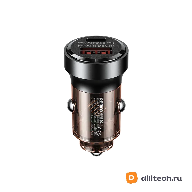 Зарядное устройство REMAX RCC338 Walking 30W PD+QC 1C+1A Cyberunk Fast Black
