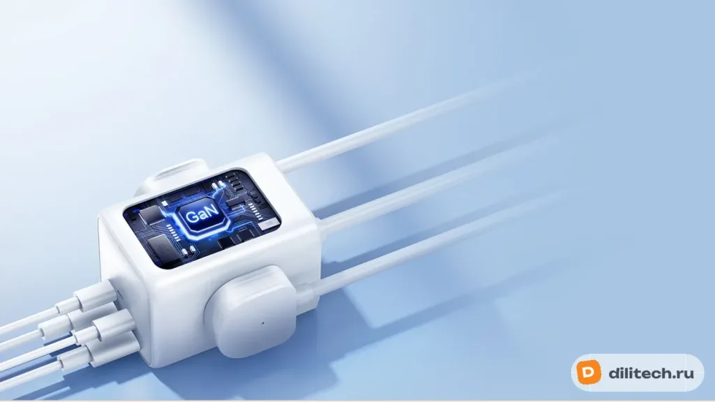 Зарядное устройство REMAX RP-U157 Kiddy 65W 2A+2C GaN Power Strip (EU) WHITE — фото 6