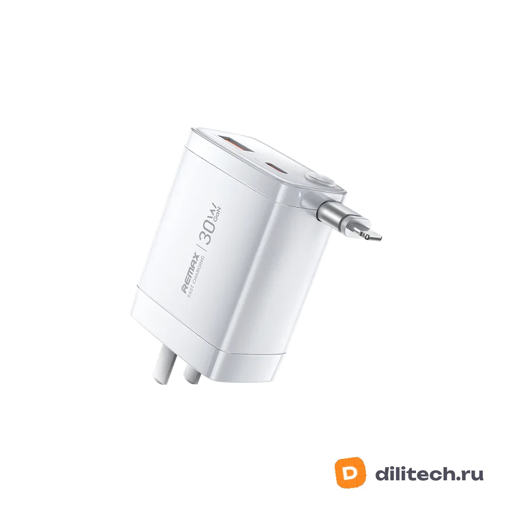 Зарядное устройство Remax U02-AC30WC Type-C GAN White