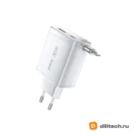 Зарядное устройство REMAX U02-AC30WI EU White / Remax cabled 30w fast charger Ga — миниатюра 4