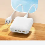 Зарядный адаптер REMAX RP-U183/White 65W PD+QC 2A2C — миниатюра 4