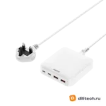 Зарядный адаптер REMAX RP-U183/White 65W PD+QC 2A2C — миниатюра 1