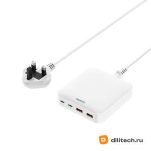 Зарядный адаптер REMAX RP-U183/White 65W PD+QC 2A2C