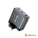 Зарядный адаптер REMAX U2-ACC100W EU Silver GaN Fast Charger — миниатюра 3