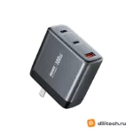 Зарядный адаптер REMAX U2-ACC100W EU Silver GaN Fast Charger — миниатюра 2