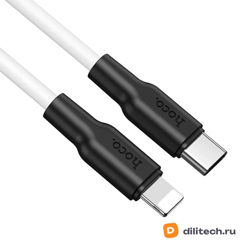 Кабель Lightning Type-C HOCO X21 PLUS / IOS / 2M, цвет black/ / white