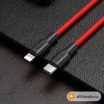 Кабель Type-C Lightning HOCO X21 PLUS / TYPE-C, цвет black/ / white — миниатюра 4