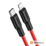 Кабель Type-C Lightning HOCO X21 / TYPE-C, цвет black/ / white — миниатюра 2