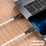 Кабель Type-C Lightning HOCO X21 / TYPE-C, цвет black/ / white — миниатюра 5