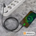 Кабель USB Type-C BOROFONE BX51 / LIGHTNING/TYPE-C, цвет чёрный — миниатюра 3