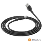 Кабель USB Type-C BOROFONE BX51 / LIGHTNING/TYPE-C, цвет чёрный — миниатюра 1
