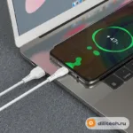 Кабель USB Type-C BOROFONE BX51 / LIGHTNING/TYPE-C, цвет чёрный — миниатюра 5