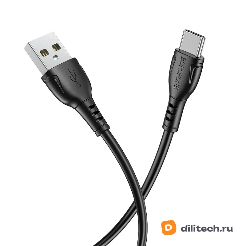 Кабель USB Type-C BOROFONE BX51 / LIGHTNING/TYPE-C, цвет чёрный — фото 4